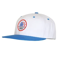 Casquette snapback Outerstuff blanche/bleu roi pour homme, édition spéciale Jeux olympiques d'été de Los Angeles 1984 (neuve).
