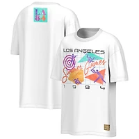 T-shirt à carreaux rétro blanc Outerstuff pour homme, édition spéciale Jeux olympiques d'été de Los Angeles 1984