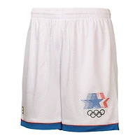 Men's Outerstuff White Los Angeles 1984 Summer Olympics Reversible Shorts