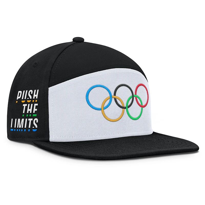 Casquette ajustable de cérémonie The Olympic Collection Fanatics - Noir/Blanc
