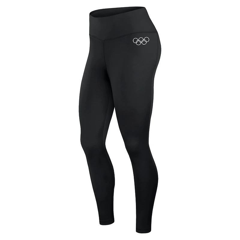 NUT OLYGAM BLACK IOC WOMEN'S SP24 UNION BAR SIDE DOWN COTTON LEGGING PNTLADC