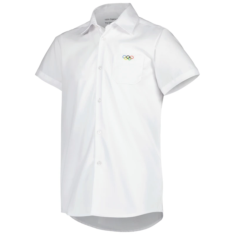 Youth White The Olympic Collection Button-Up Shirt