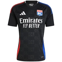 Maillot adidas noir réplique extérieur de l'Olympique Lyonnais 2024/25 pour homme