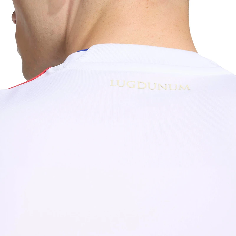 Maillot adidas homme blanc Olympique Lyonnais 2025/26 Domicile Replica