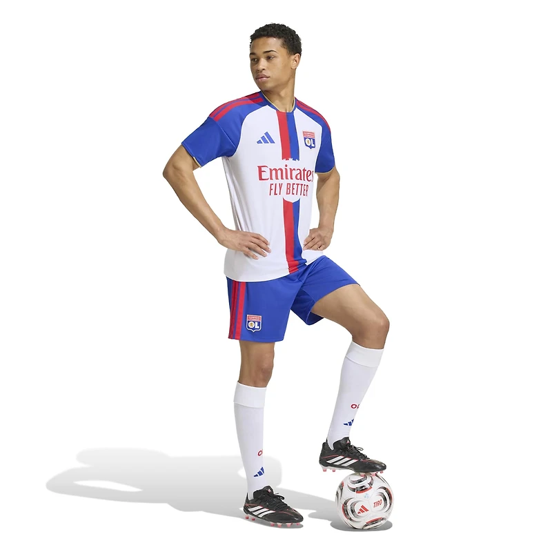 Maillot adidas pour homme blanc Olympique Lyonnais Domicile 2026/27 Réplique