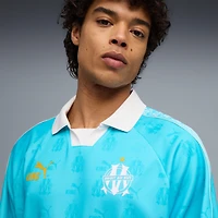 Men's Puma  Turquoise Olympique Marseille KING Retro Fashion Jersey