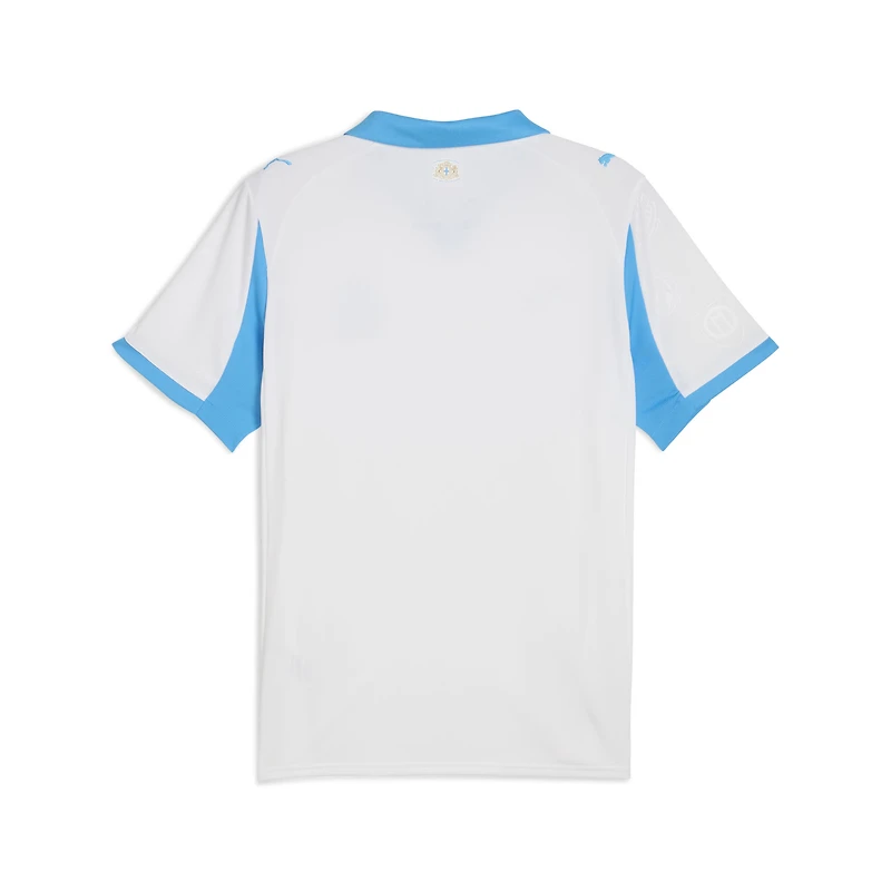 Men's Puma  White Olympique Marseille 2025/26 Home Replica Jersey