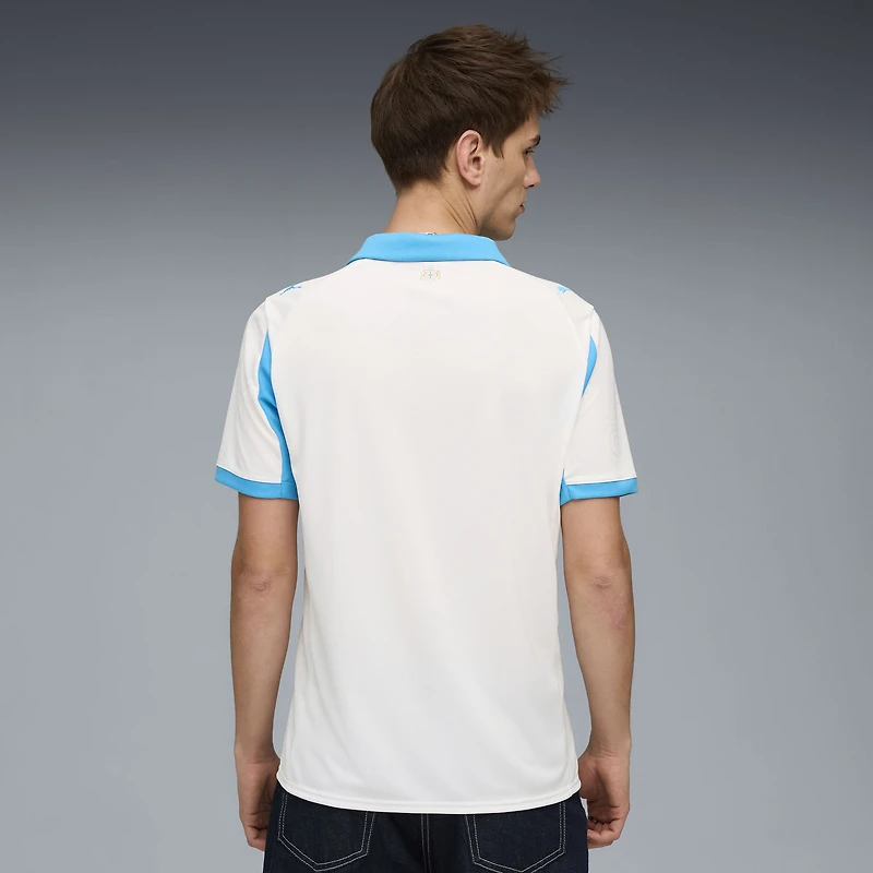 Men's Puma  White Olympique Marseille 2025/26 Home Replica Jersey