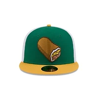 Casquette ajustée 59FIFTY verte Omaha Storm Chasers Theme Nights de New Era pour homme