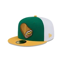 Casquette ajustée 59FIFTY verte Omaha Storm Chasers Theme Nights de New Era pour homme