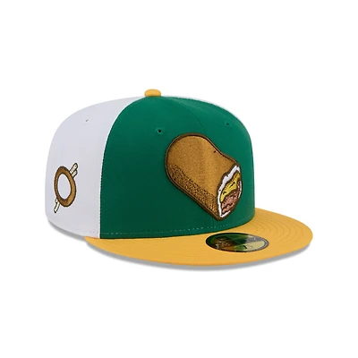 Casquette ajustée 59FIFTY verte Omaha Storm Chasers Theme Nights de New Era pour homme