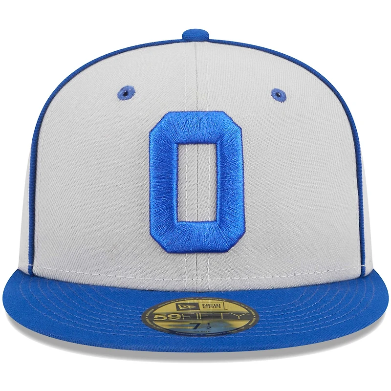 Casquette ajustée New Era pour homme Omaha Storm Chasers soirées à thème Rockets 59FIFTY grise