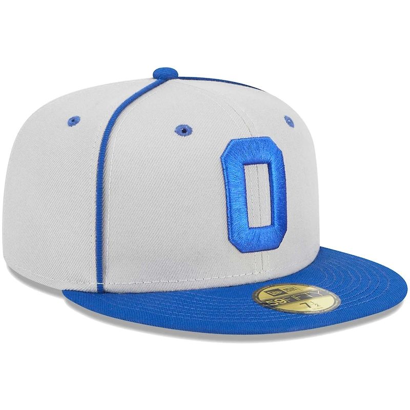 Casquette ajustée New Era pour homme Omaha Storm Chasers soirées à thème Rockets 59FIFTY grise