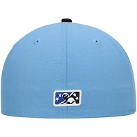 Casquette ajustée New Era Omaha Storm Chasers Authentic Collection Team Alternate 59FIFTY bleu clair pour homme