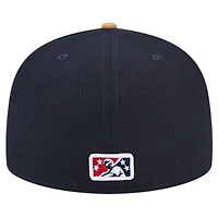Casquette ajustée 59FIFTY New Era Navy Omaha Storm Chasers Theme Night Golden Spikes pour hommes