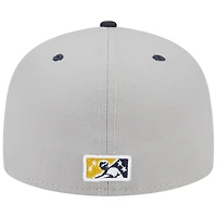 Men's New Era White Omaha Storm Chasers Theme Nights Cattlemen  59FIFTY Fitted Hat