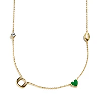BaubleBar Oregon Ducks Delicate Spaced Charm Necklace