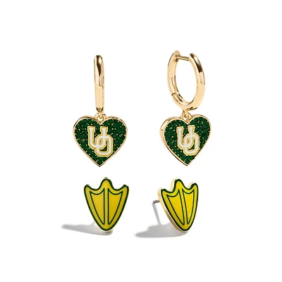 Ensemble de boucles d'oreilles BaubleBar Oregon Ducks