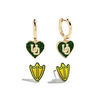 Ensemble de boucles d'oreilles BaubleBar Oregon Ducks