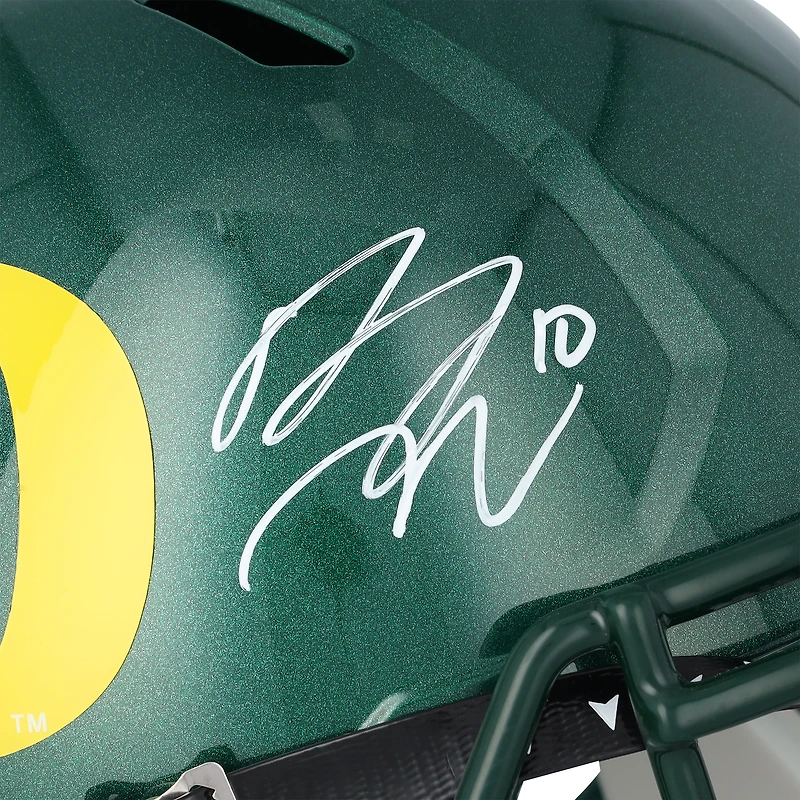 Bo Nix Oregon Ducks Autographed Riddell Speed Replica Helmet 