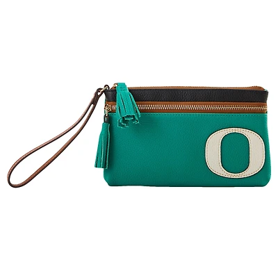 Dooney & Bourke Oregon Ducks Poignet à double fermeture éclair sur le terrain