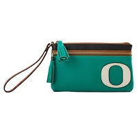 Dooney & Bourke Oregon Ducks Poignet à double fermeture éclair sur le terrain