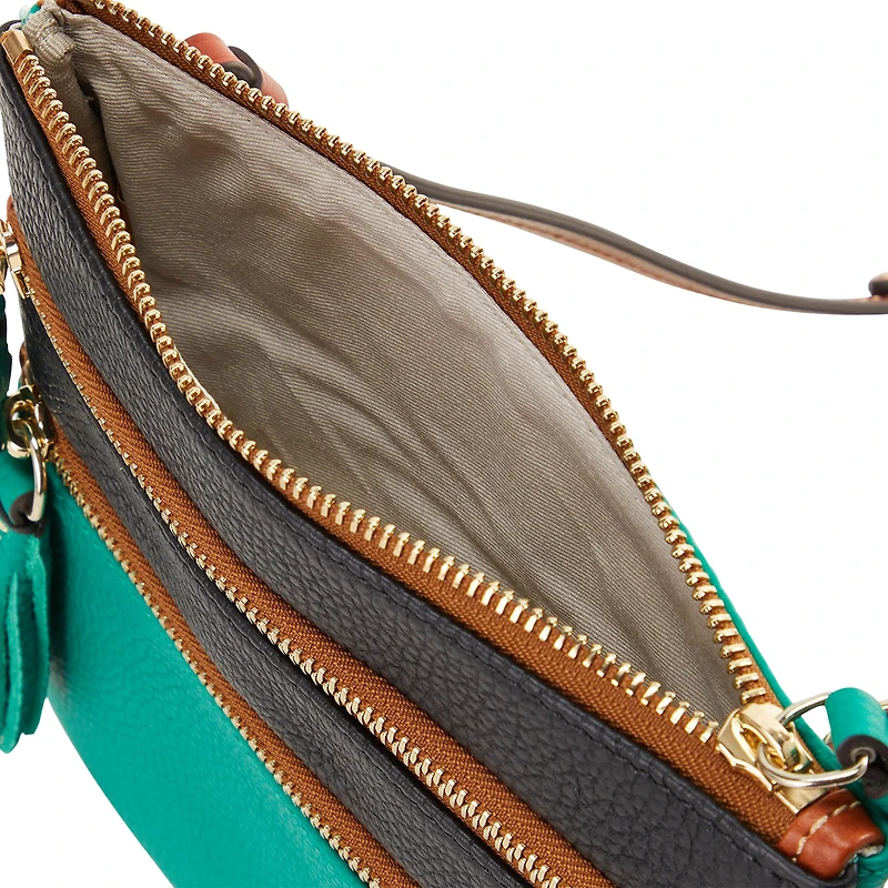Dooney & Bourke Oregon Ducks Infield Triple Zip Crossbody Purse