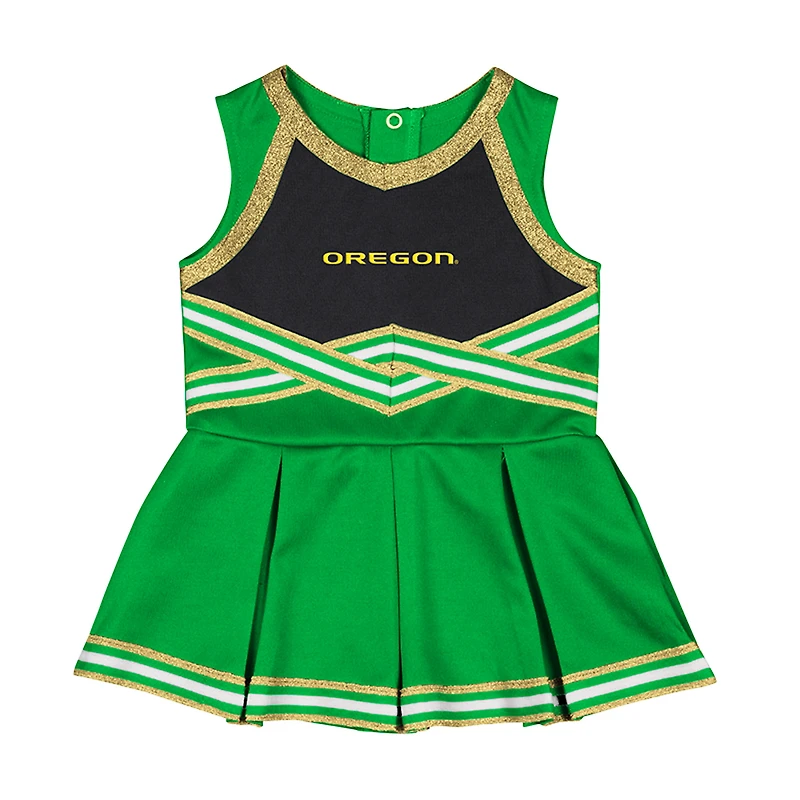 Girls Infant Colosseum Green Oregon Ducks Lollipop Park Cheer Dress