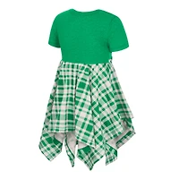 Robe à carreaux Marceline pour fille, vert Colosseum, Oregon Ducks