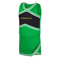 Girls Youth Colosseum Green Oregon Ducks Cheerleader Top & Skirt Set