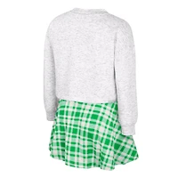 Ensemble jupe et haut à carreaux Marceline blanc des Ducks de l'Oregon pour filles du Colisée