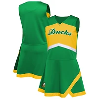 Girls Youth Outerstuff Green Oregon Ducks Cheer Captain Jumper Dress