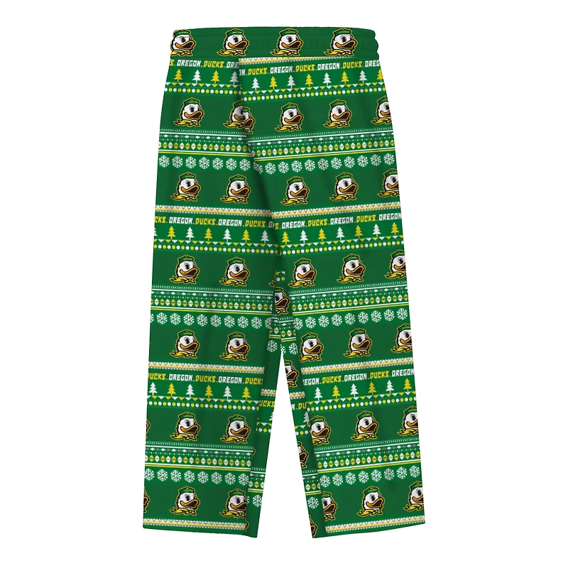 Infant & Newborn Outerstuff Green Oregon Ducks Ugly Sweater Pajama Set