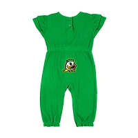 Barboteuse en tricot gaufré Beautopia pour bébé, vert Colosseum, Oregon Ducks