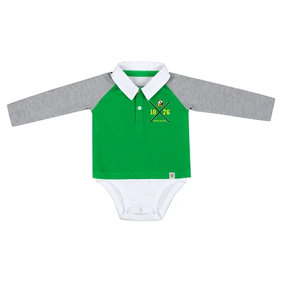Infant Colosseum Green Oregon Ducks Pete Rugby Bodysuit