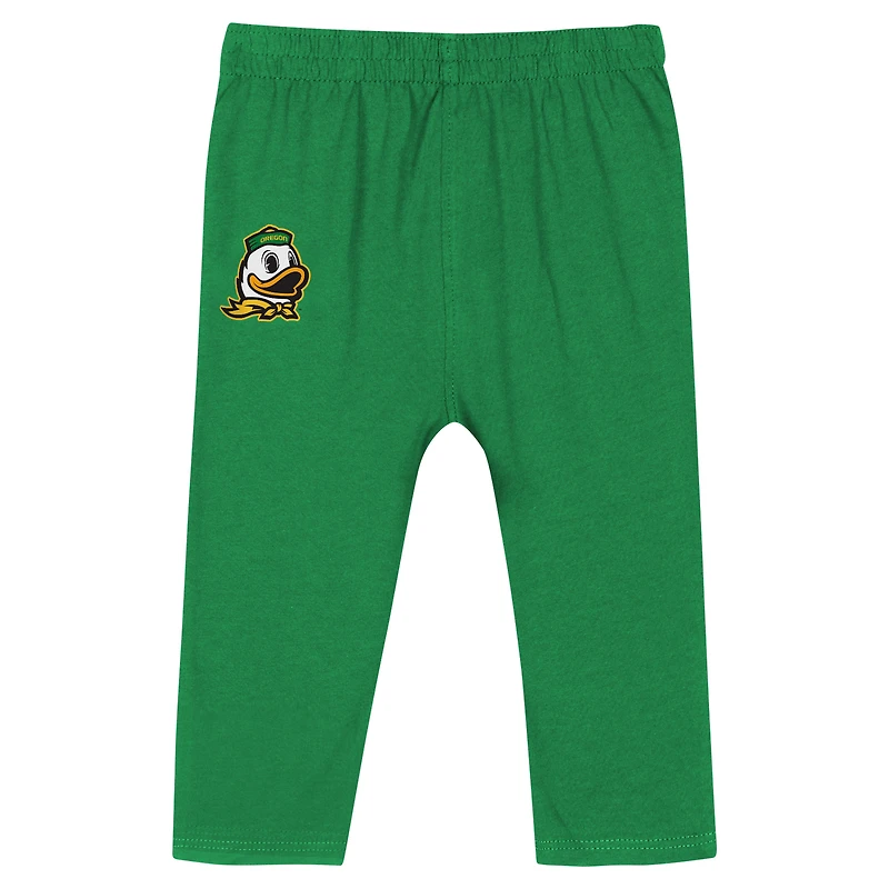 Ensemble body et pantalon à manches longues pour bébé Green Oregon Ducks Double Up