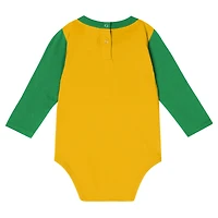 Ensemble body et pantalon à manches longues pour bébé Green Oregon Ducks Double Up