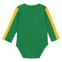 Infant Outerstuff Green/Yellow Oregon Ducks Double Down Bodysuit and Pants 3-Piece Set