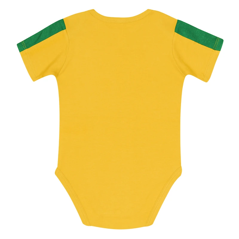 Infant Outerstuff Green/Yellow Oregon Ducks Double Down Bodysuit and Pants 3-Piece Set