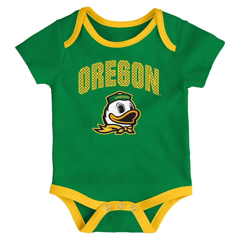 Infant Outerstuff Oregon Ducks All Day Play Three-Piece Bodysuit Set