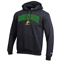 Men's Champion  Black Oregon Ducks Arch Over Logo Pullover Hoodie