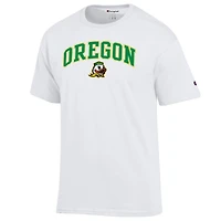 Men's Champion  White Oregon Ducks Arched Logo T-Shirt