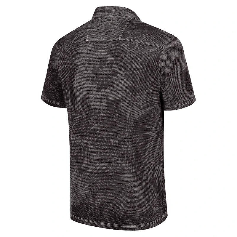 Polo Tommy Bahama noir pour homme, grandes tailles, Oregon Ducks, Sport Santiago Paradise