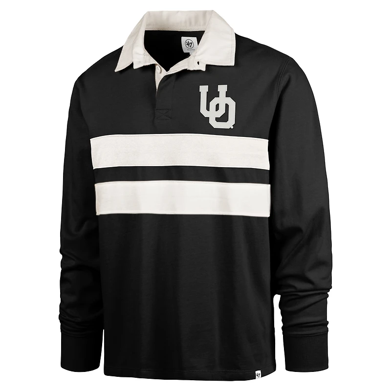 Polo de rugby à manches longues '47 pour hommes des Ducks l'Oregon Clubhouse Knox Thames noir