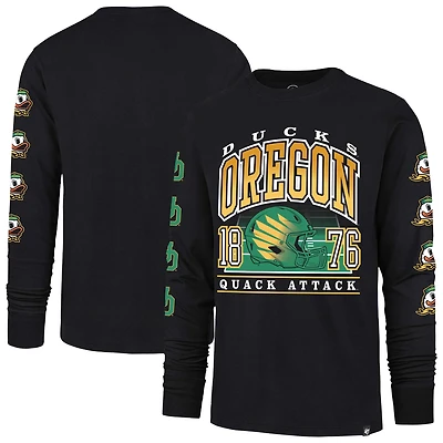 Men's '47  Black Oregon Ducks Go Big Long Sleeve T-Shirt