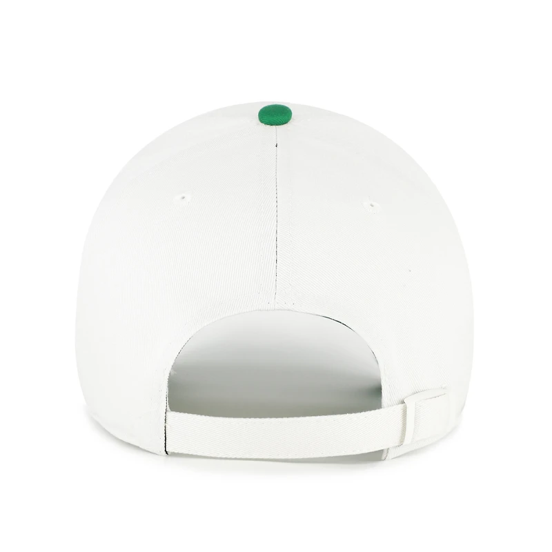 Men's '47 White/Green Oregon Ducks Contemporary Basics Two Tone Clean Up Adjustable Hat