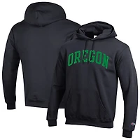 Sweat à capuche en polaire Basic Arch Champion Black Oregon Ducks pour homme