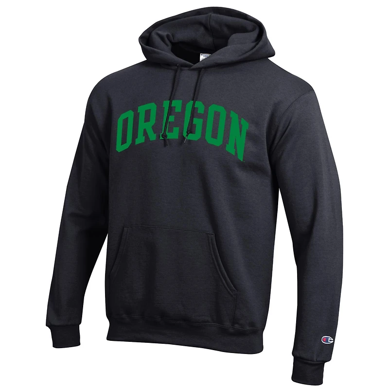 Men's Champion  Green Oregon Ducks Basic Arch Fleece Pullover Hoodie