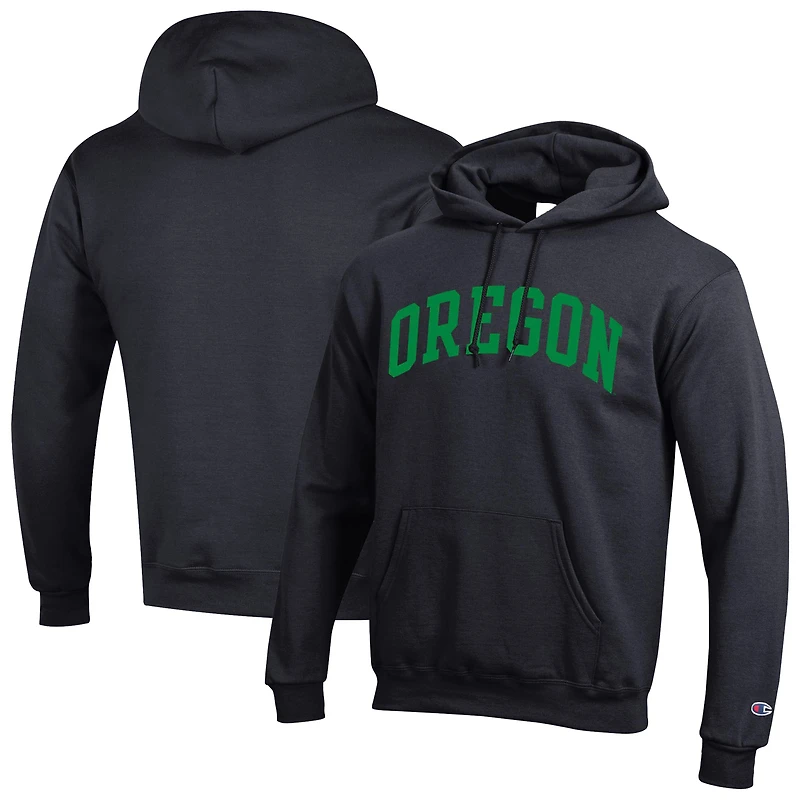 Sweat à capuche en polaire Basic Arch Champion Black Oregon Ducks pour homme