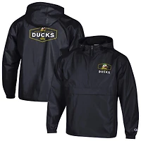 Veste à demi-zip compressible Champion Black Oregon Ducks pour homme